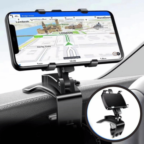 Support Téléphone Auto Universel 360° Rotatif et Rétractable